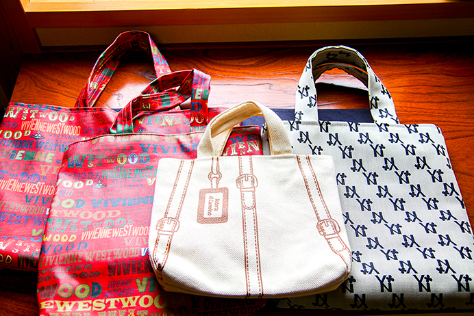 美恵子さんの手作りバッグ